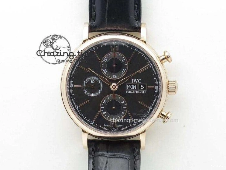 MIROTIME 0519 UrbanChic Pilot Chrono 2016 IW377714 ZF 1:1 Best Edition Blue Dial On SS Bracelet A7750 V 7272